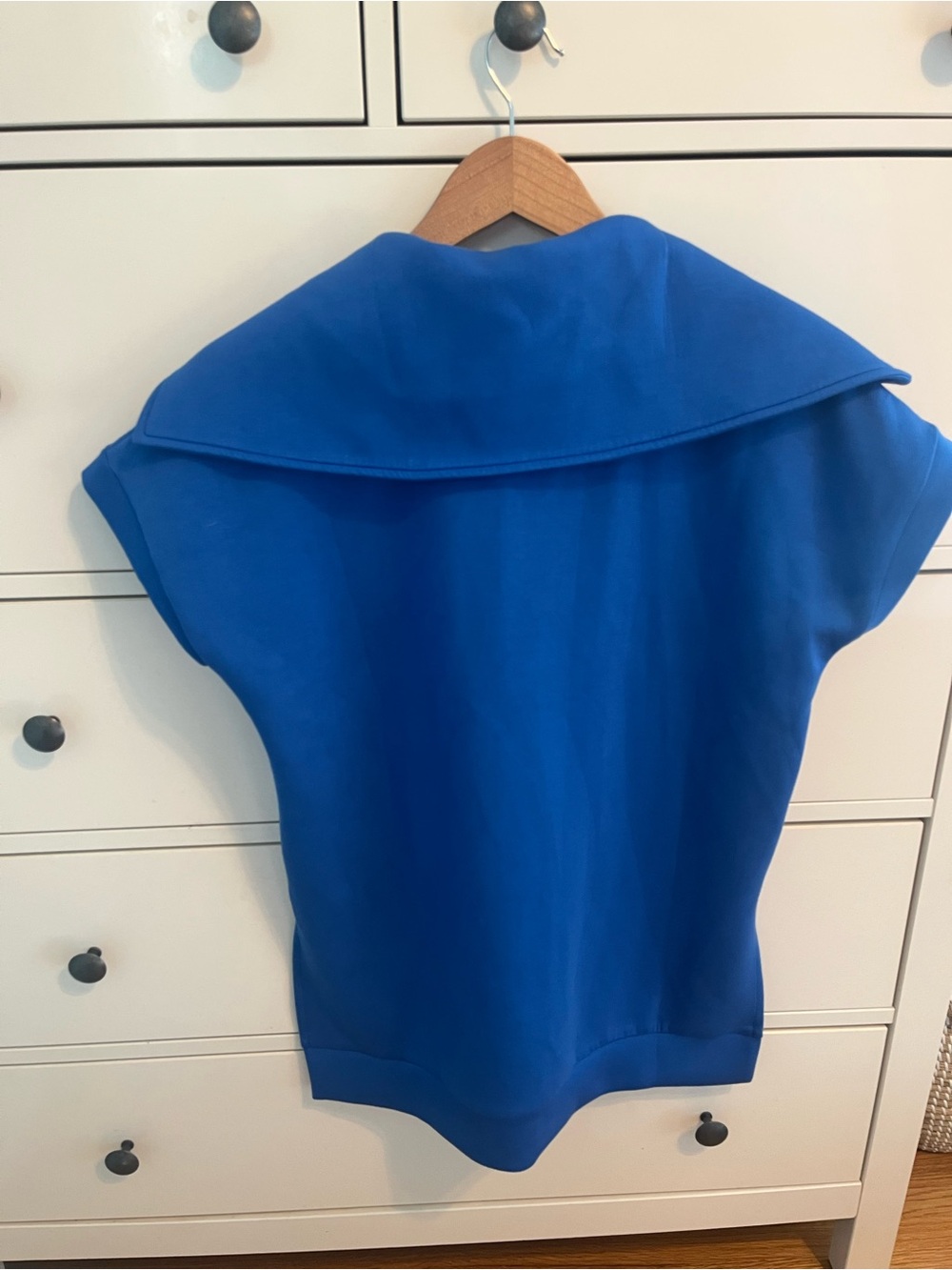 SSYS Royal Blue Half-Zip Short Sleeve Top - Picture 4 of 5